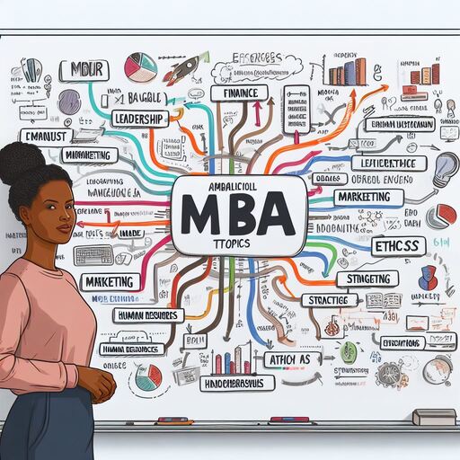 Collage of MBA Assignment Topics for UK Students.